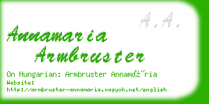 annamaria armbruster business card